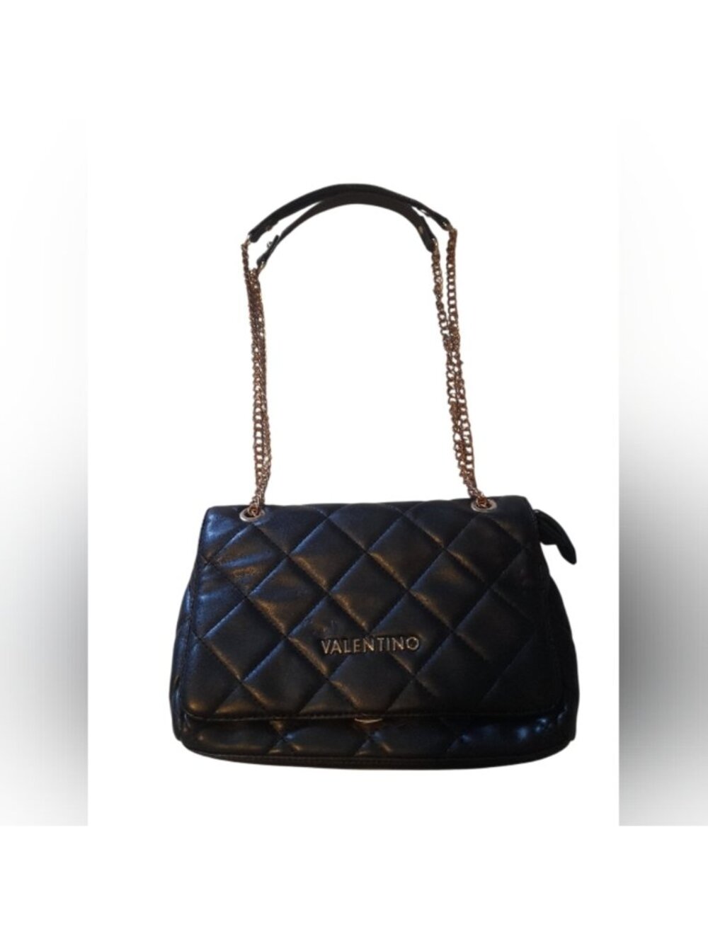 Mario Valentino Black Quilted Shoulder Crossbody Bag